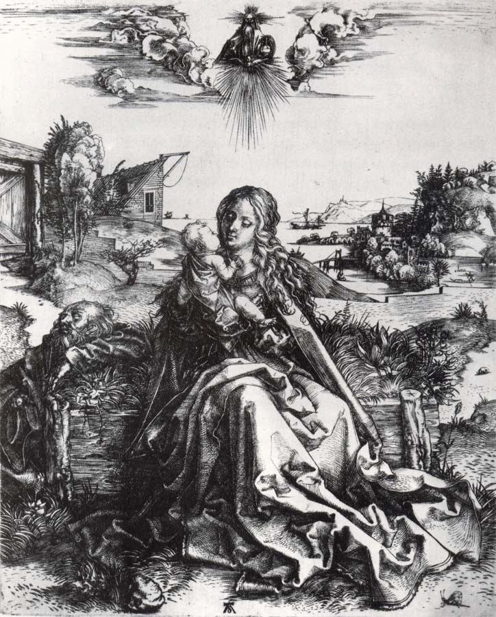 The holy family with the dragonfly